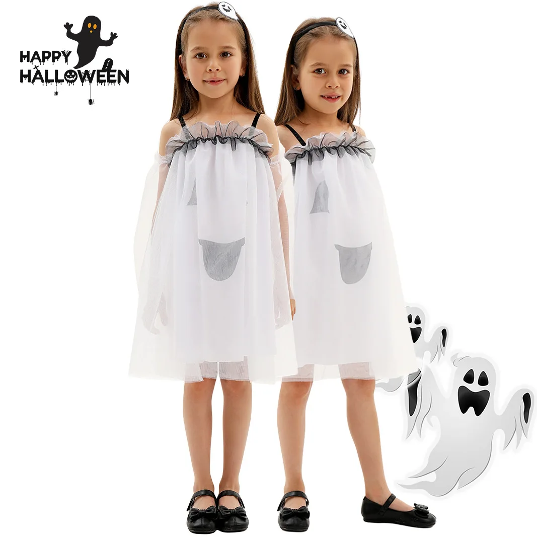 Children's Halloween Costume Performance Dress Set Cosplay Dress Ghost Dress For Girls 
Children's Halloween Costume Performance Dress Set Cosplay Dress Ghost Dress For Girls