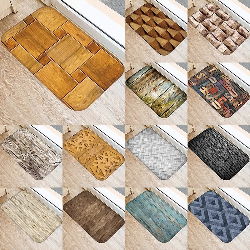 1Pcs Wood Stone Pattern 40*60cm Kitchen Entrance Door Mat Coral Velvet Carpet Doormat Indoor Floor Mats Anti-Slip Rug 48026
1Pcs Wood Stone Pattern 40*60cm Kitchen Entrance Door Mat Coral Velvet Carpet Doormat Indoor Floor Mats Anti-Slip Rug 48026