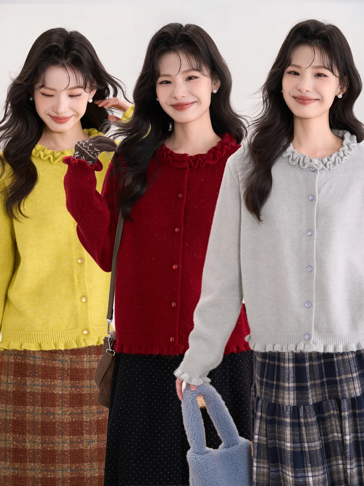 Heme Lazy Constant Wood Ear Bright Thread Knitwear Women's New Year Atmosphere Knitted Sweater Loose Fit Soft Nylon Blend
Heme Lazy Constant Wood Ear Bright Thread Knitwear Women's New Year Atmosphere Knitted Sweater Loose Fit Soft Nylon Blend