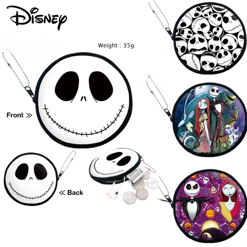The Nightmare Before Christmas Anime Peripheral PU Leather Round Coin Purse Student Zipper Earphone Convenient Small Storage Bag
The Nightmare Before Christmas Anime Peripheral PU Leather Round Coin Purse Student Zipper Earphone Convenient Small Storage Bag