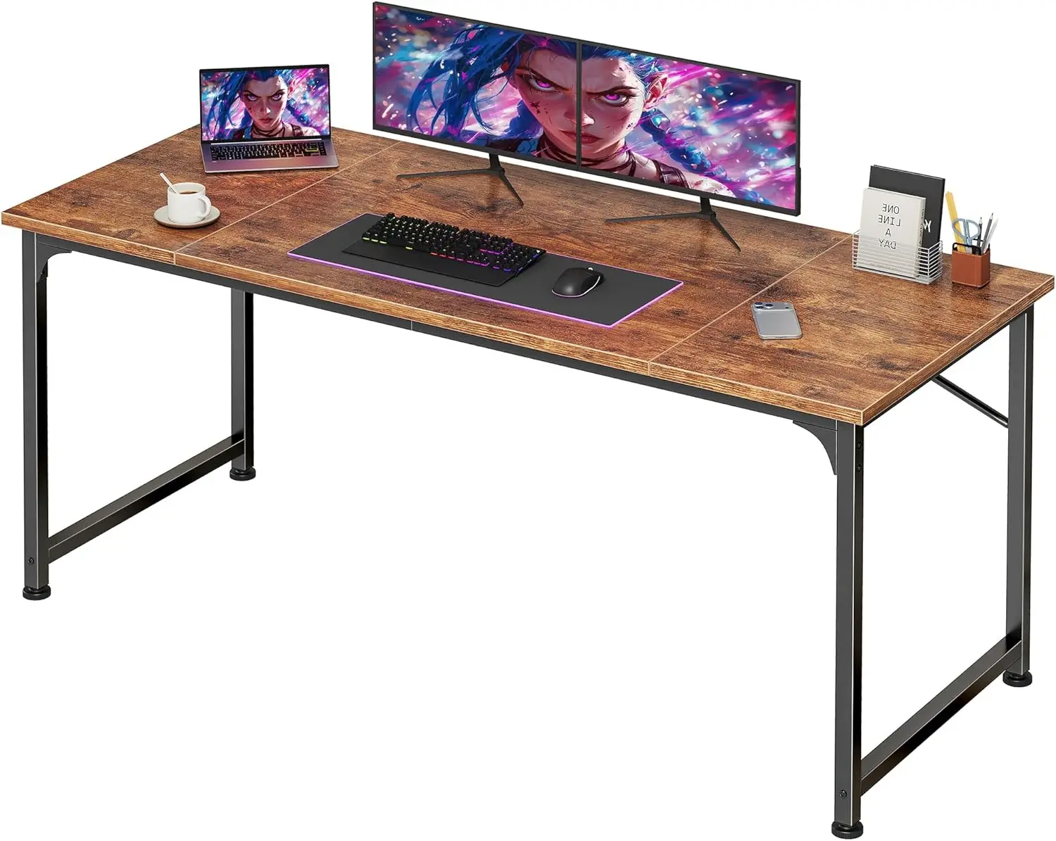 Gaming Desk Rustic Brown Wood 55 Inch Basic Function All Seasons Brown
Gaming Desk Rustic Brown Wood 55 Inch Basic Function All Seasons Brown
