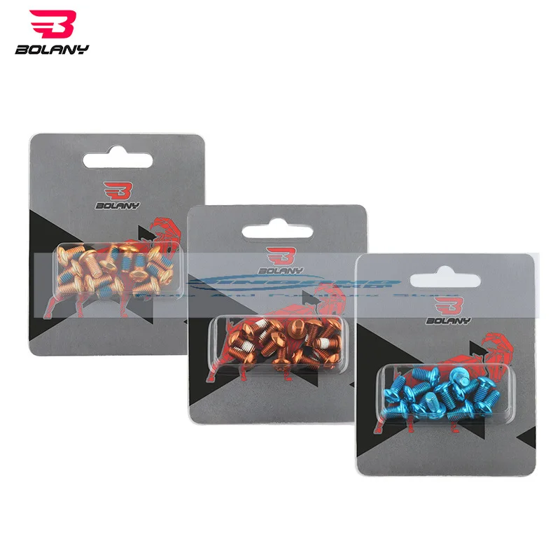BOLANY Mountain bike disc screws, color brake disc brake pad screws M5 * 12 box 18g
BOLANY Mountain bike disc screws, color brake disc brake pad screws M5 * 12 box 18g