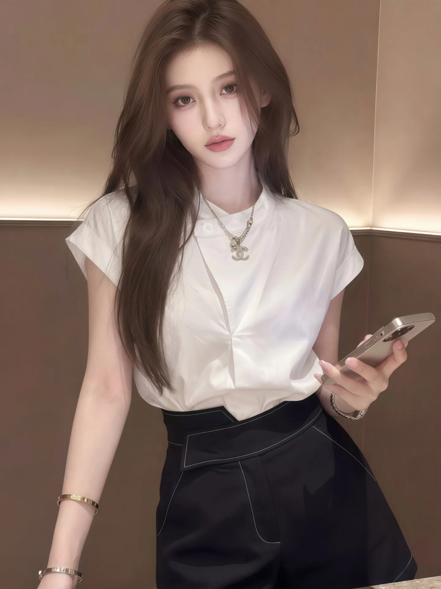 Elegant Stand Collar Chiffon Shirt Women's 2026 New Summer Design Commute Slimming Top Trendy Short Sleeve Fashion
Elegant Stand Collar Chiffon Shirt Women's 2026 New Summer Design Commute Slimming Top Trendy Short Sleeve Fashion