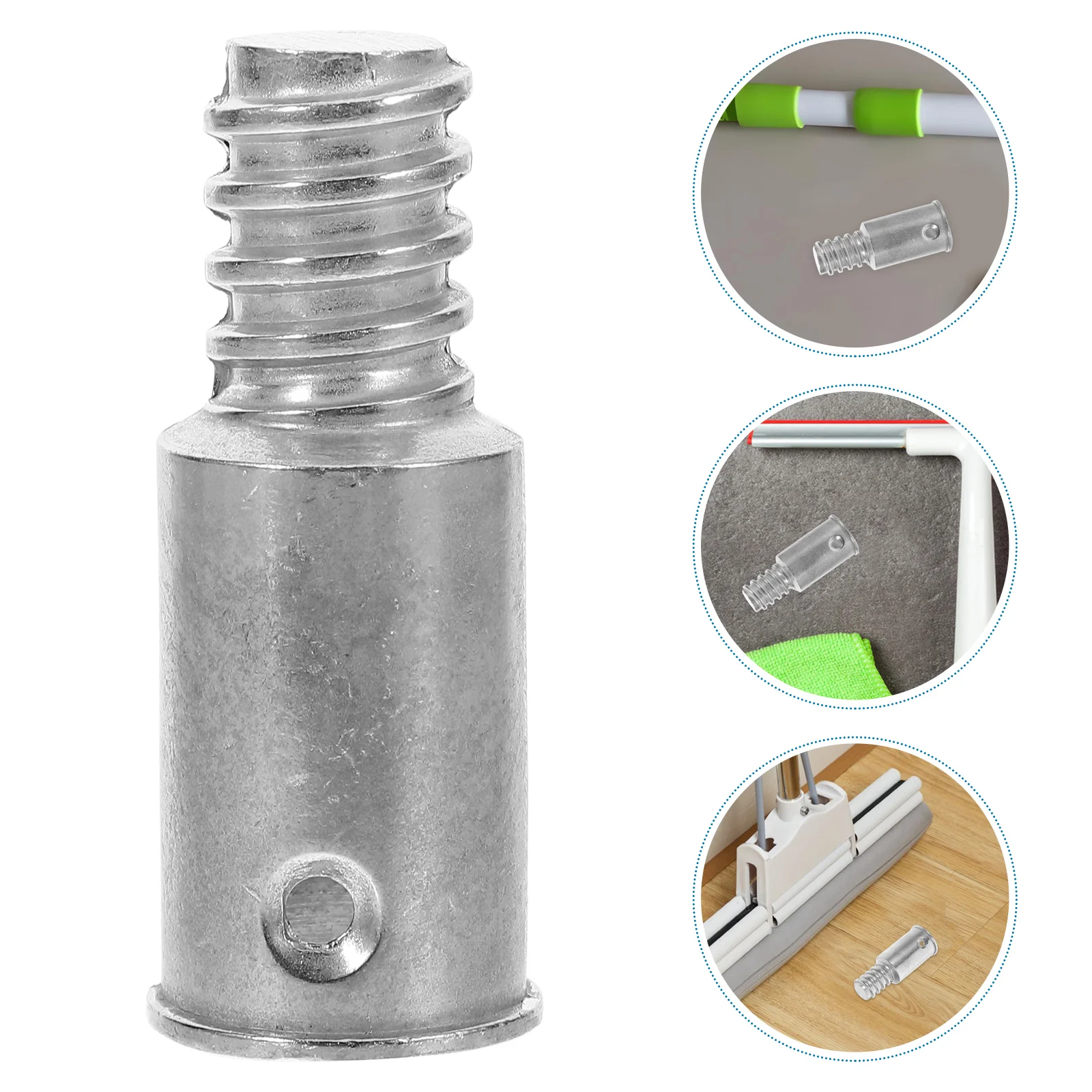 Aluminum Alloy Threaded Connector for 20.4mm Telescoping Poles Compatible Metal Mop Broom Brush Straight Rod Extension Adapter
Aluminum Alloy Threaded Connector for 20.4mm Telescoping Poles Compatible Metal Mop Broom Brush Straight Rod Extension Adapter