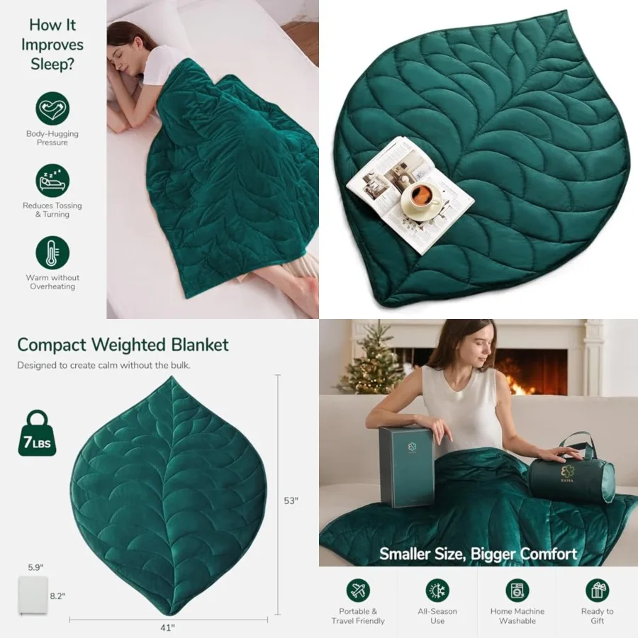 Weighted Lap Blanket 7 lbs 41 x 53, Cozy Luxury Crystal Velvet Small Weighted Blanket for Adults, Portable Travel Weighted Blan
Weighted Lap Blanket 7 lbs 41 x 53, Cozy Luxury Crystal Velvet Small Weighted Blanket for Adults, Portable Travel Weighted Blan