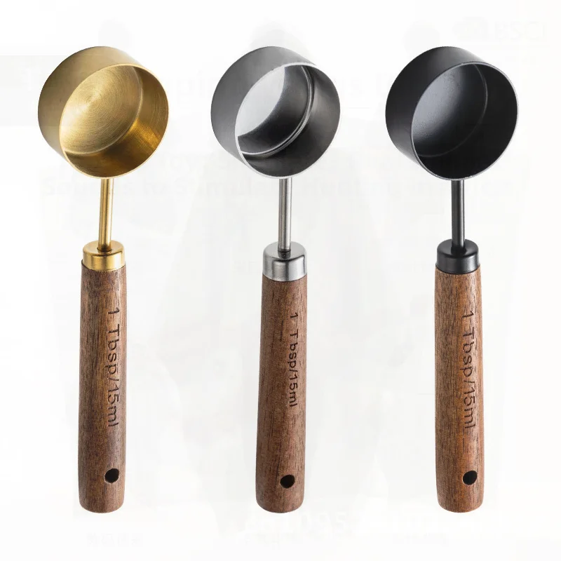 Stainless Steel Coffee Powder Measuring Spoon 15ML Milk Powder Walnut Handle Quantitative Measurement for Coffee Beans
Stainless Steel Coffee Powder Measuring Spoon 15ML Milk Powder Walnut Handle Quantitative Measurement for Coffee Beans