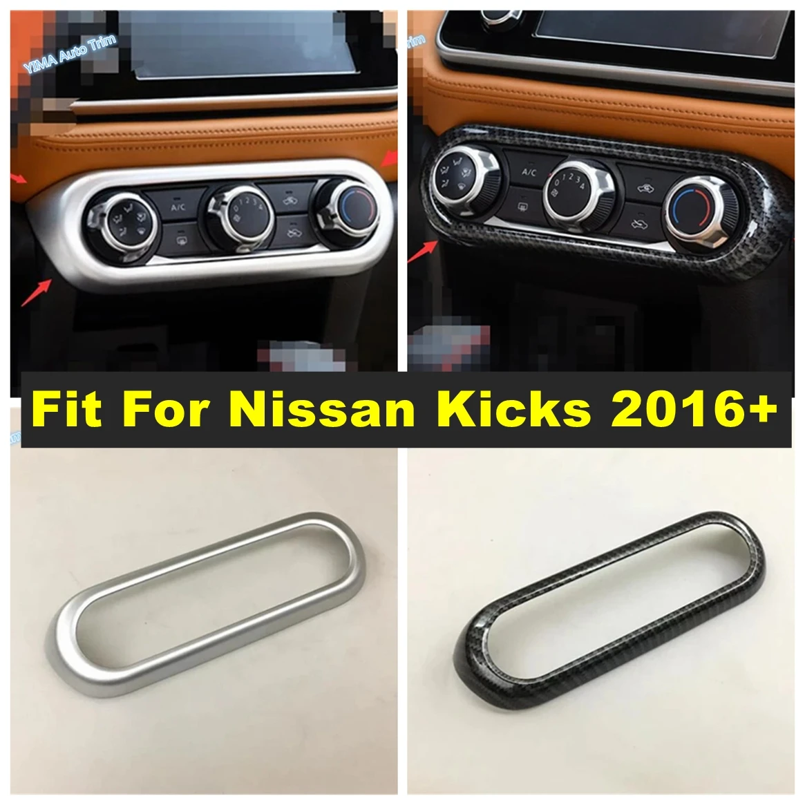 Car Styling Air Conditioning Panel Sticker Frame Cover Trim 2 Color Fit For Nissan Kicks 2016 - 2023 ABS Interior Accessories
Car Styling Air Conditioning Panel Sticker Frame Cover Trim 2 Color Fit For Nissan Kicks 2016 - 2023 ABS Interior Accessories