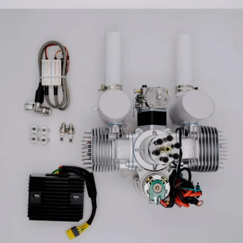 DLE120 Twin-Cylinder Fuel-Powered Engine with Electric Start Dedicated for Fixed-Wing Model Aircraft 120cc Aircraft Engine
DLE120 Twin-Cylinder Fuel-Powered Engine with Electric Start Dedicated for Fixed-Wing Model Aircraft 120cc Aircraft Engine