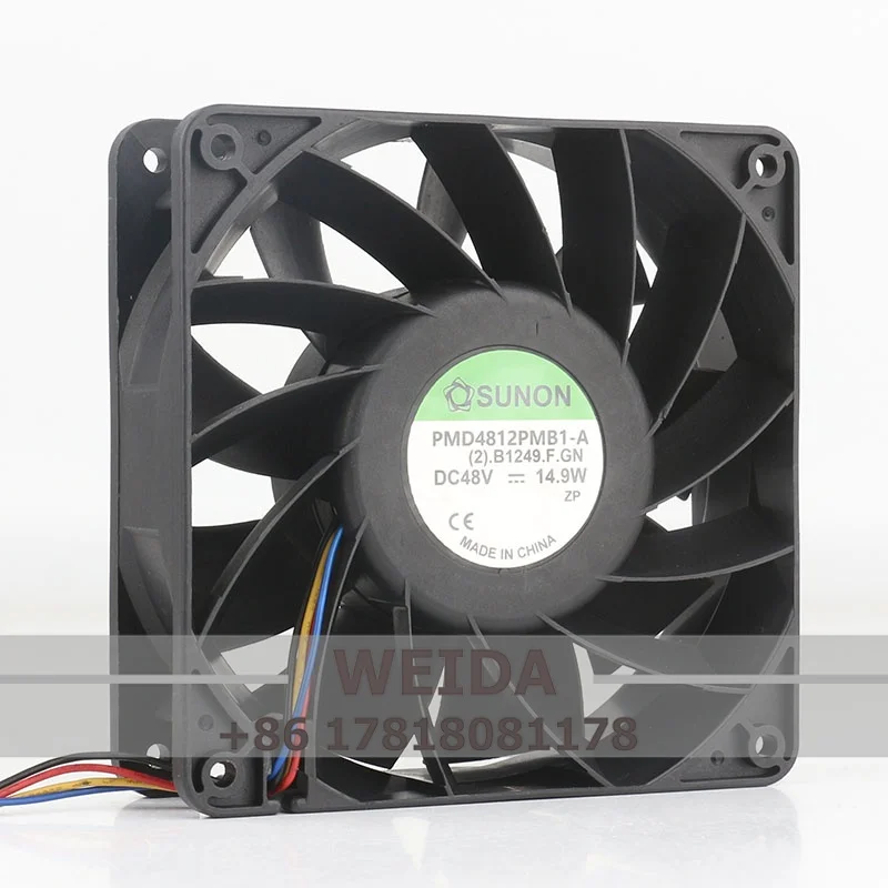 Sunon Precision PMD4812PMB1-A 5V 12V 24V DC48V 12038 120X120X38MM 14.9W 12CM Cooling Fan
Sunon Precision PMD4812PMB1-A 5V 12V 24V DC48V 12038 120X120X38MM 14.9W 12CM Cooling Fan