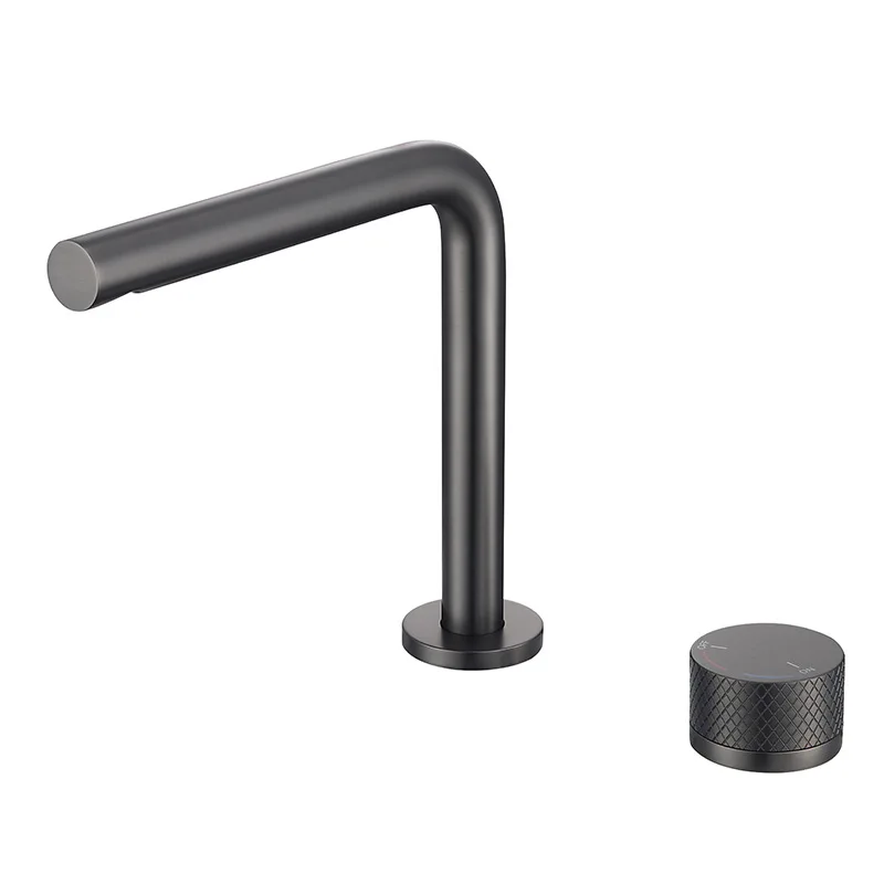 All-copper simple single handle double-hole basin faucet heightened hot and cold double-control washing faucet FT2506
All-copper simple single handle double-hole basin faucet heightened hot and cold double-control washing faucet FT2506