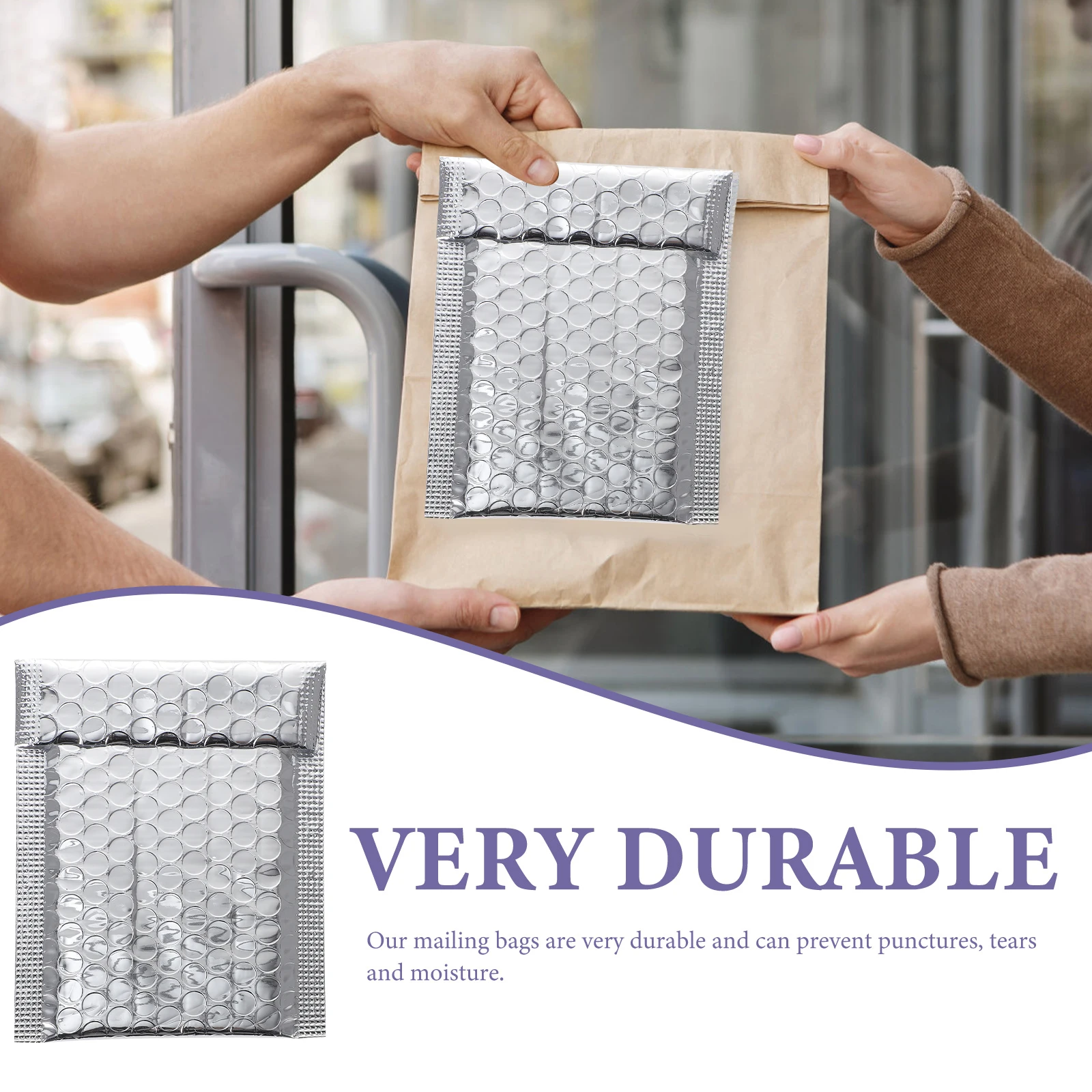 100 Pcs Aluminum Film Bubble Bag Shipping Padded Mailers Envelopes Design Bulk Foil
100 Pcs Aluminum Film Bubble Bag Shipping Padded Mailers Envelopes Design Bulk Foil