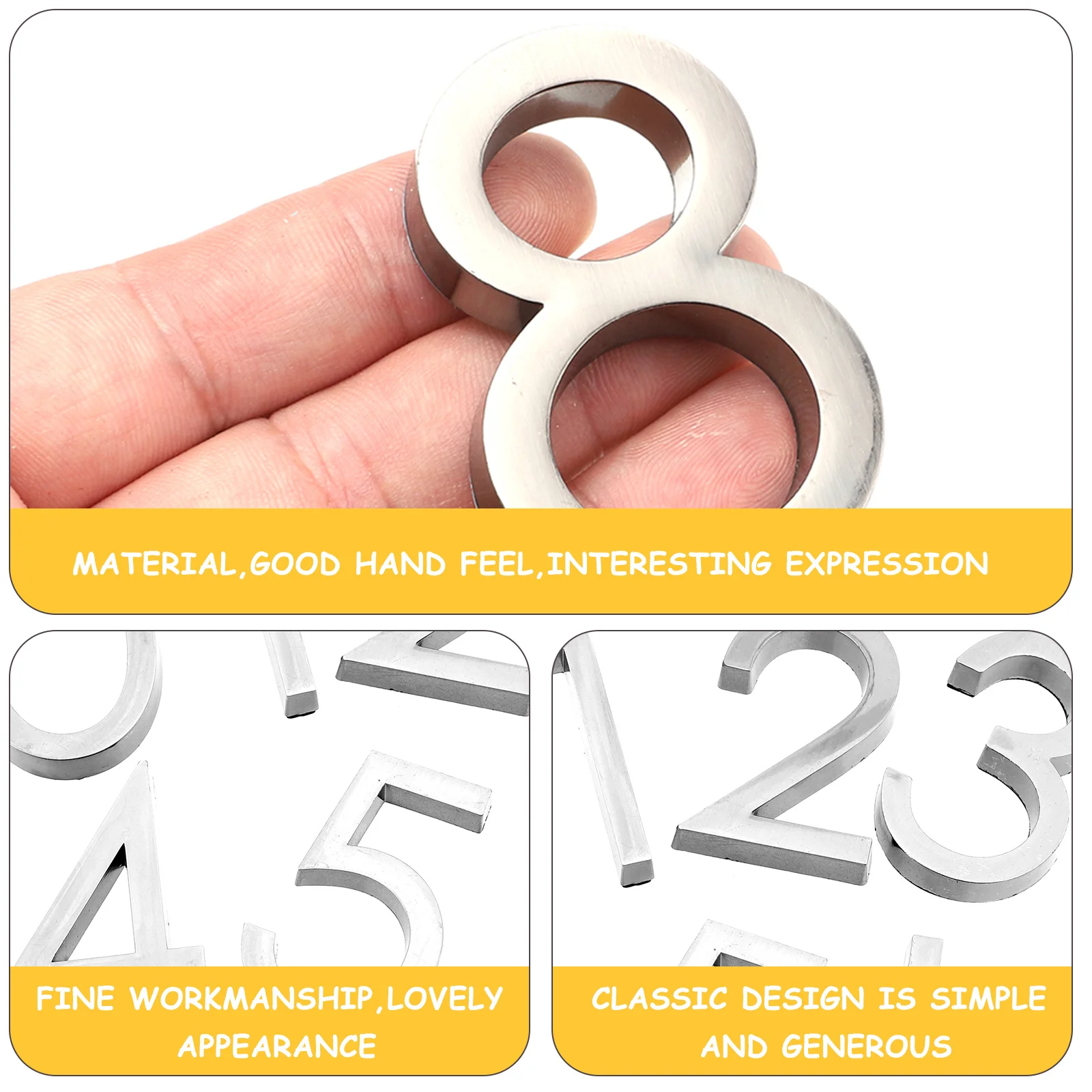 10 Pcs Number Abs Resin Lightweight Easy Install Office Door Home Numbers Metal Address Plaque Mailbox Sign Street
10 Pcs Number Abs Resin Lightweight Easy Install Office Door Home Numbers Metal Address Plaque Mailbox Sign Street
