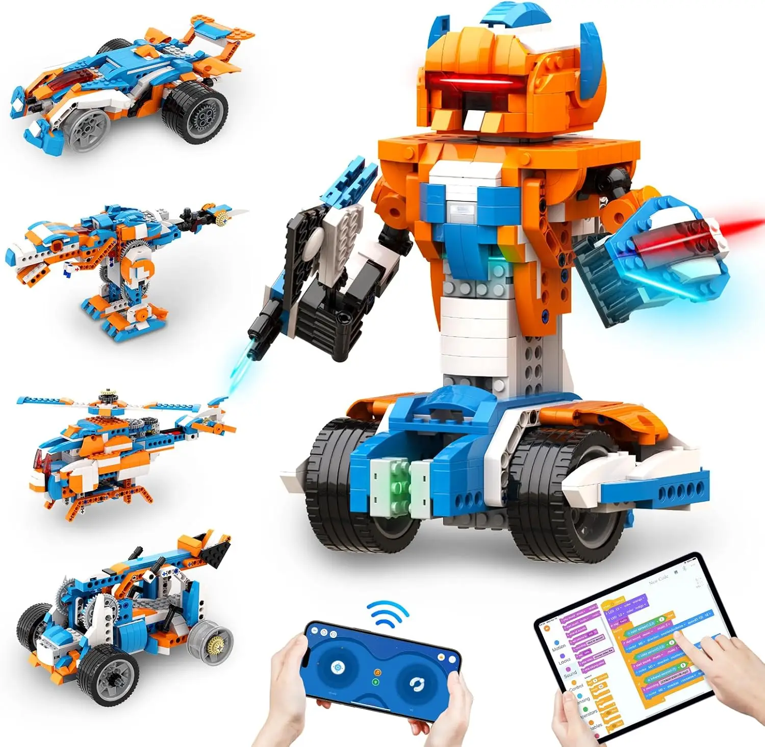 Robot X Robot Building Kit, 12-in-1 Programmable APP Remote Control RC Car, STEM Robotics Coding Set, Educational Birthday Gifts
Robot X Robot Building Kit, 12-in-1 Programmable APP Remote Control RC Car, STEM Robotics Coding Set, Educational Birthday Gifts