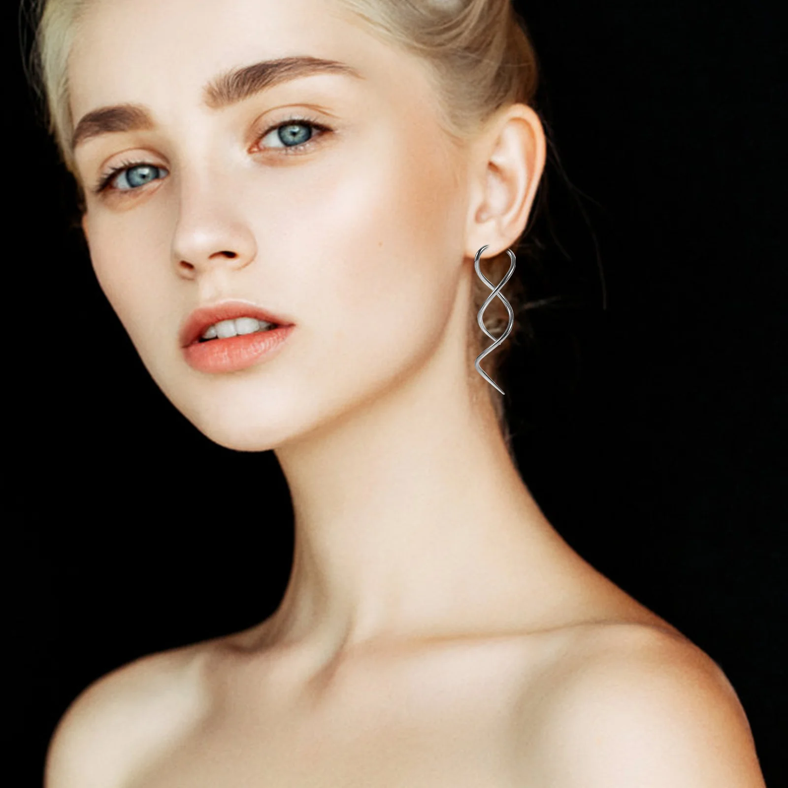 2pcs Spiral Threader Stainless Steel Dangling Minimalist Long Drop Earrings For Women Spiral Jewelry Dance Earrings For Teen
2pcs Spiral Threader Stainless Steel Dangling Minimalist Long Drop Earrings For Women Spiral Jewelry Dance Earrings For Teen