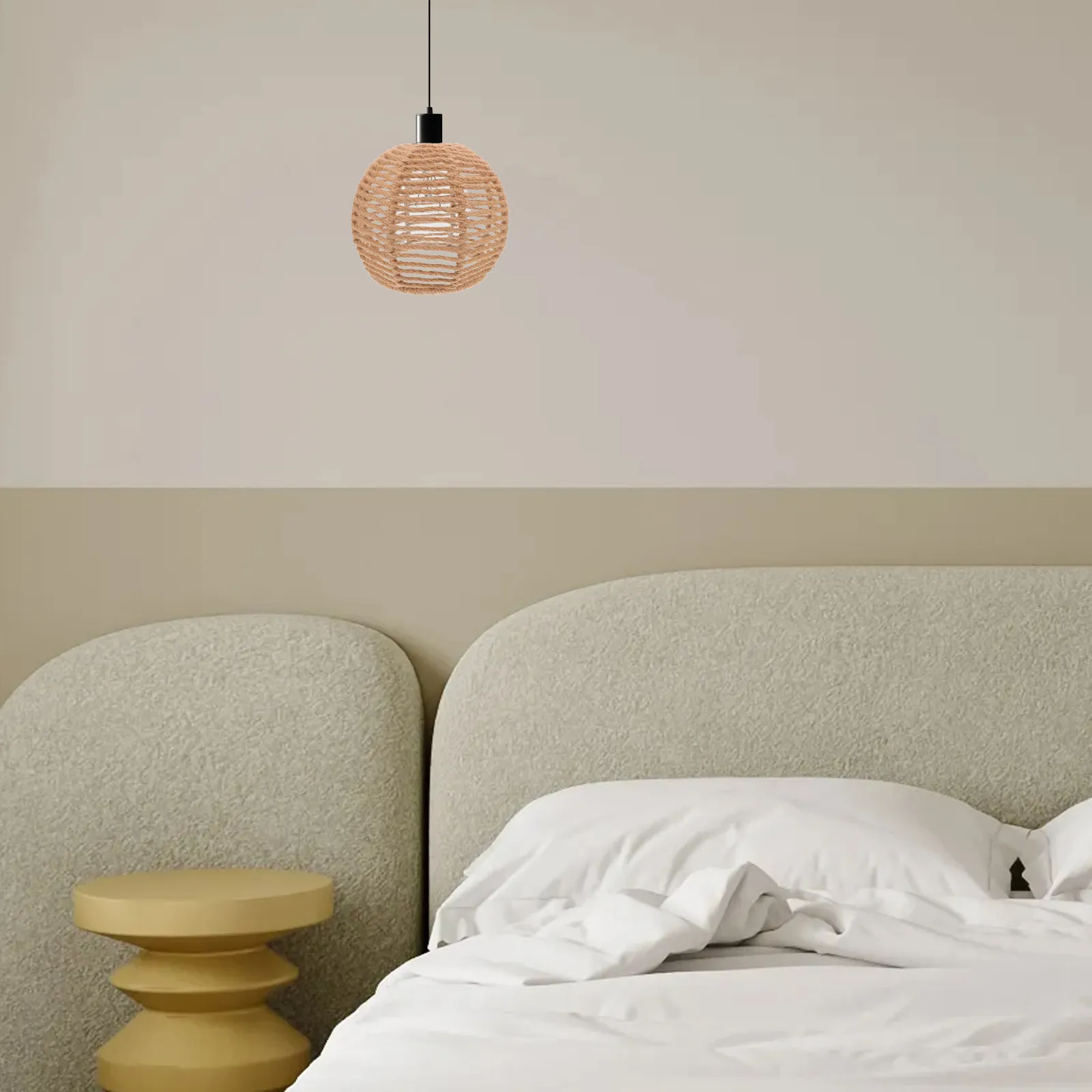 Vintage Iron Jute Rope Lampshade Rustic Handwoven Hanging Light Shade Bedroom Living Room Kitchen Pendant Lamp Cover
Vintage Iron Jute Rope Lampshade Rustic Handwoven Hanging Light Shade Bedroom Living Room Kitchen Pendant Lamp Cover
