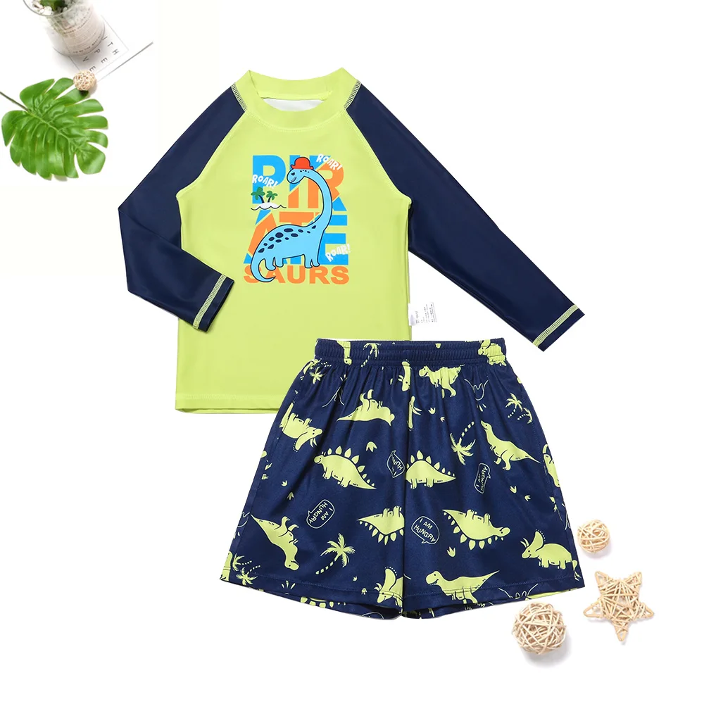Baby Toddler Boy long sleeved shorts 2 piece swimsuit UPF 50+ sunscreen high elastic split student swimsuit
Baby Toddler Boy long sleeved shorts 2 piece swimsuit UPF 50+ sunscreen high elastic split student swimsuit