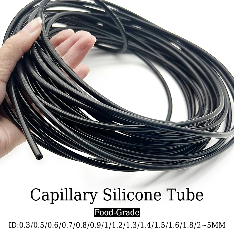 Silicone capillary tube ID 0.3mm~5mm food grade resistant to high temperature of 200Deg C small food equipment connection hose
Silicone capillary tube ID 0.3mm~5mm food grade resistant to high temperature of 200Deg C small food equipment connection hose