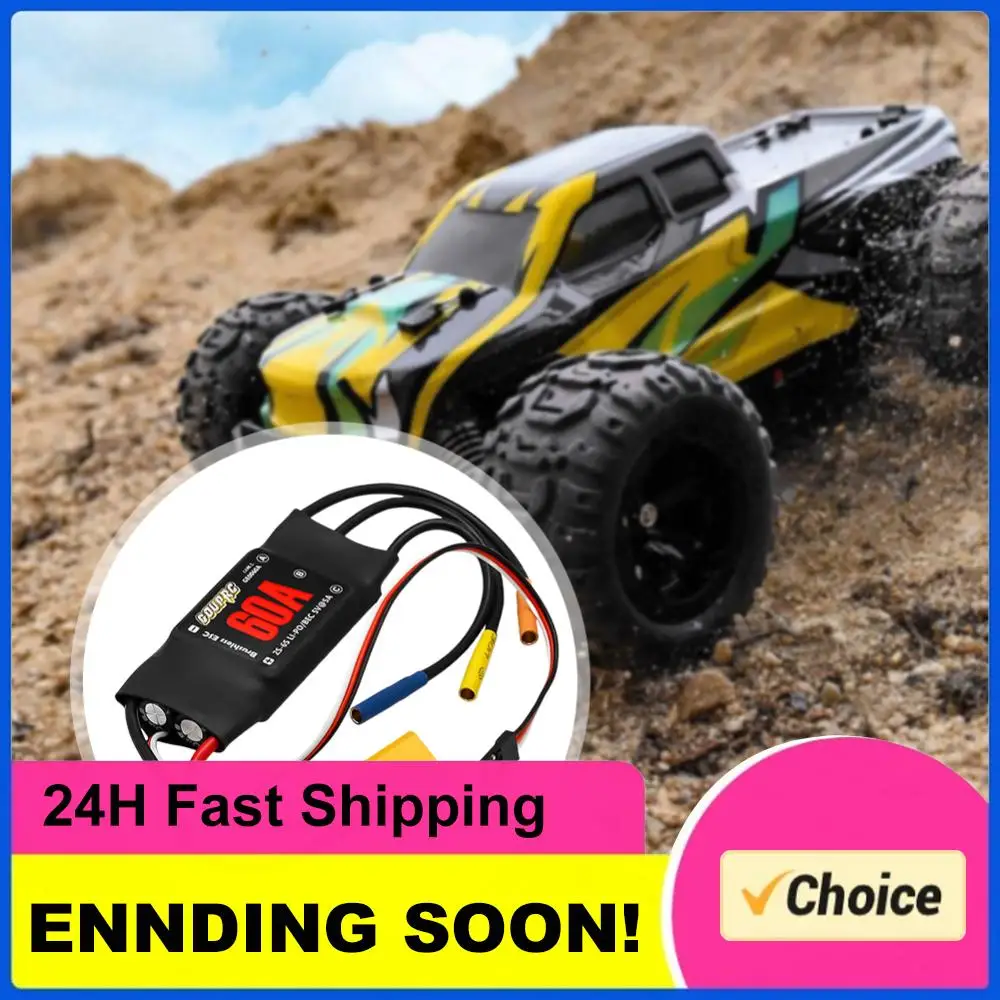 60A Brushless RC ESC with 5V/7A BEC & XT60 Plugs Electric Speed Controller for Drone RC Helicopter Airplane
60A Brushless RC ESC with 5V/7A BEC & XT60 Plugs Electric Speed Controller for Drone RC Helicopter Airplane