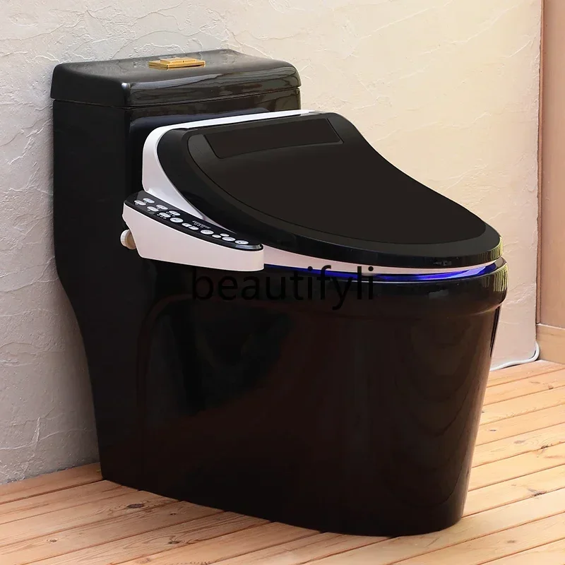Nordic creative high-end black smart toilet instant toilet cover, automatic cleaning and drying
Nordic creative high-end black smart toilet instant toilet cover, automatic cleaning and drying