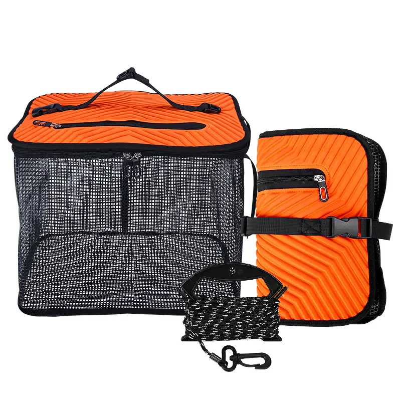 WEIHE foldable floating fish basket fishing net portable collapsible mesh fishing bag fish storage bucket pesca
WEIHE foldable floating fish basket fishing net portable collapsible mesh fishing bag fish storage bucket pesca