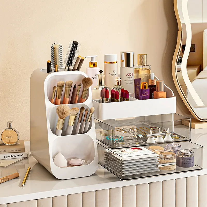 Vanity case Large capacity lipstick Skin care product shelf Pen holder Desktop drawer Multifunctional removable storage box
Vanity case Large capacity lipstick Skin care product shelf Pen holder Desktop drawer Multifunctional removable storage box