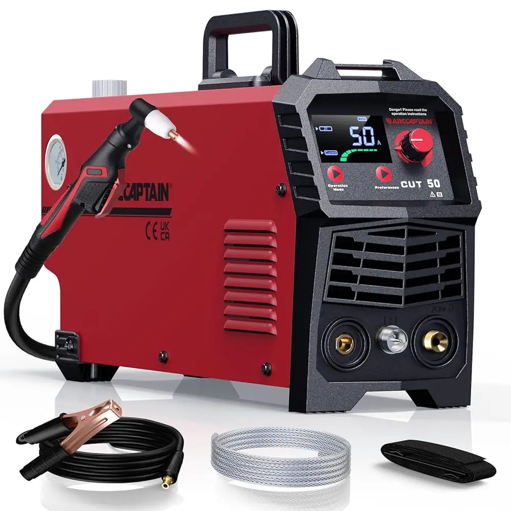 ARCCAPTAIN European Standard 50A Plasma Cutting Machine HF Pilot Arc Non-contact IGBT Inverter Max Cutting 20mm 2T/4T
ARCCAPTAIN European Standard 50A Plasma Cutting Machine HF Pilot Arc Non-contact IGBT Inverter Max Cutting 20mm 2T/4T