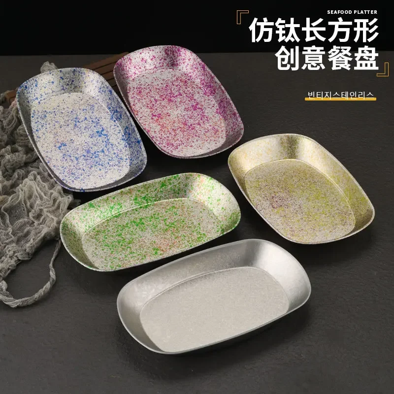 6Pcs Rectangular Plate Fish Plate Portable Household Fried Chicken Chips Creative Outdoor Picnic Camping Fruit Salad Plate
6Pcs Rectangular Plate Fish Plate Portable Household Fried Chicken Chips Creative Outdoor Picnic Camping Fruit Salad Plate