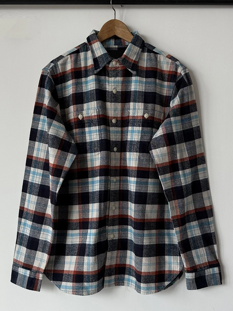 Double RL Plaid irt Men's Loose Vintage American Retro Wealth Sle White Blue Outerwear irt Cotton 00% Long Sve ar...
Double RL Plaid irt Men's Loose Vintage American Retro Wealth Sle White Blue Outerwear irt Cotton 00% Long Sve ar...