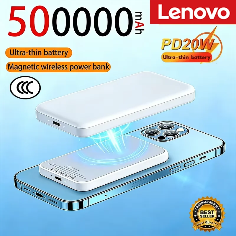 Магнитный Power Bank Lenovo 2026 PD22.5W с быстрой зарядкой, 50000 мАч, для беспроводной зарядки Magsafe, портативный дополнительный аккумулятор для iPhone 17, 16, 15
Магнитный Power Bank Lenovo 2026 PD22.5W с быстрой зарядкой, 50000 мАч, для беспроводной зарядки Magsafe, портативный дополнительный аккумулятор для iPhone 17, 16, 15