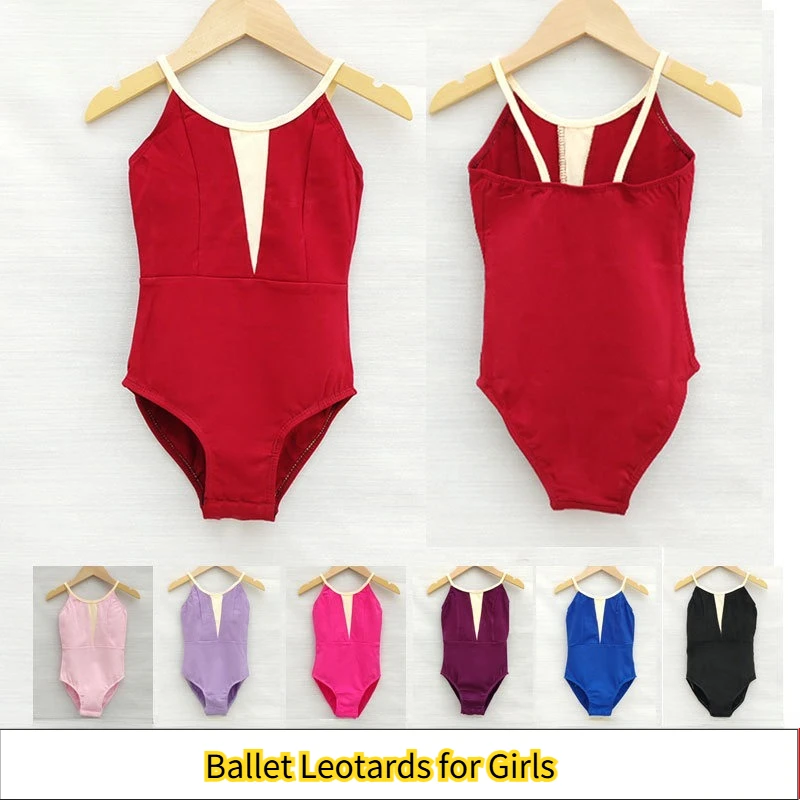 Ballet Leotard For Girls Camisole Mesh Gymnastics Leotard Open Crotch Dancewear for Training Class Cotton Dancewear for Kids
Ballet Leotard For Girls Camisole Mesh Gymnastics Leotard Open Crotch Dancewear for Training Class Cotton Dancewear for Kids