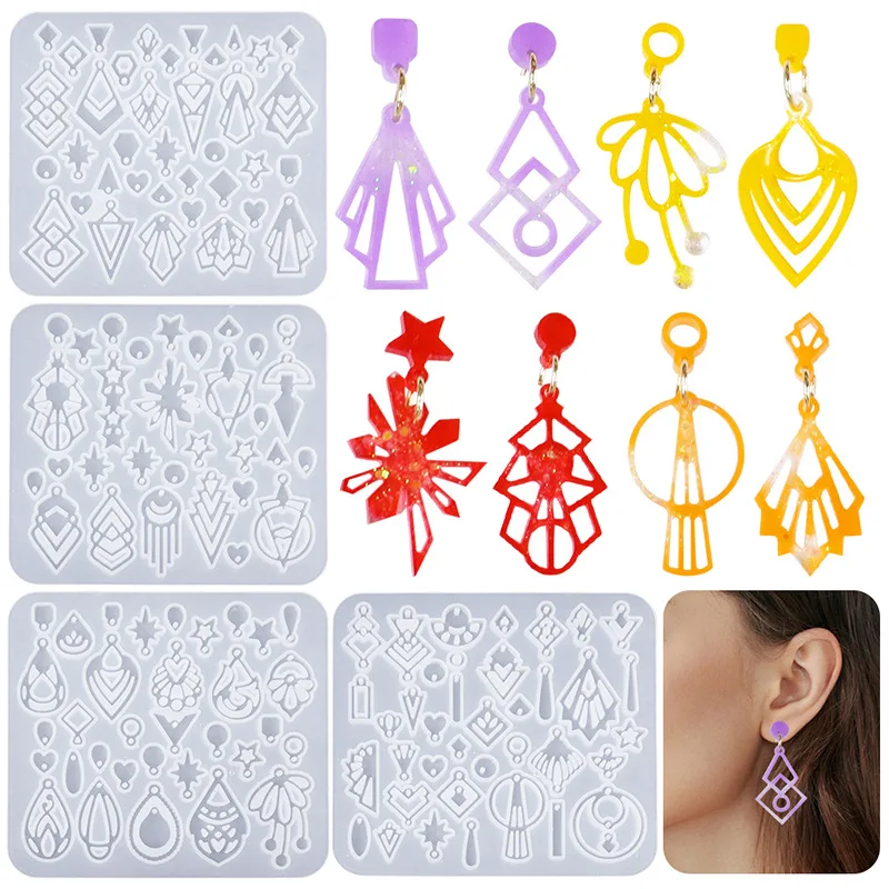 Epoxy Resin Stars Planet Earrings Silicone Mold-Vintage Geometric Pendant Drop Earring DIY Craft Jewelry Making Supplies
Epoxy Resin Stars Planet Earrings Silicone Mold-Vintage Geometric Pendant Drop Earring DIY Craft Jewelry Making Supplies