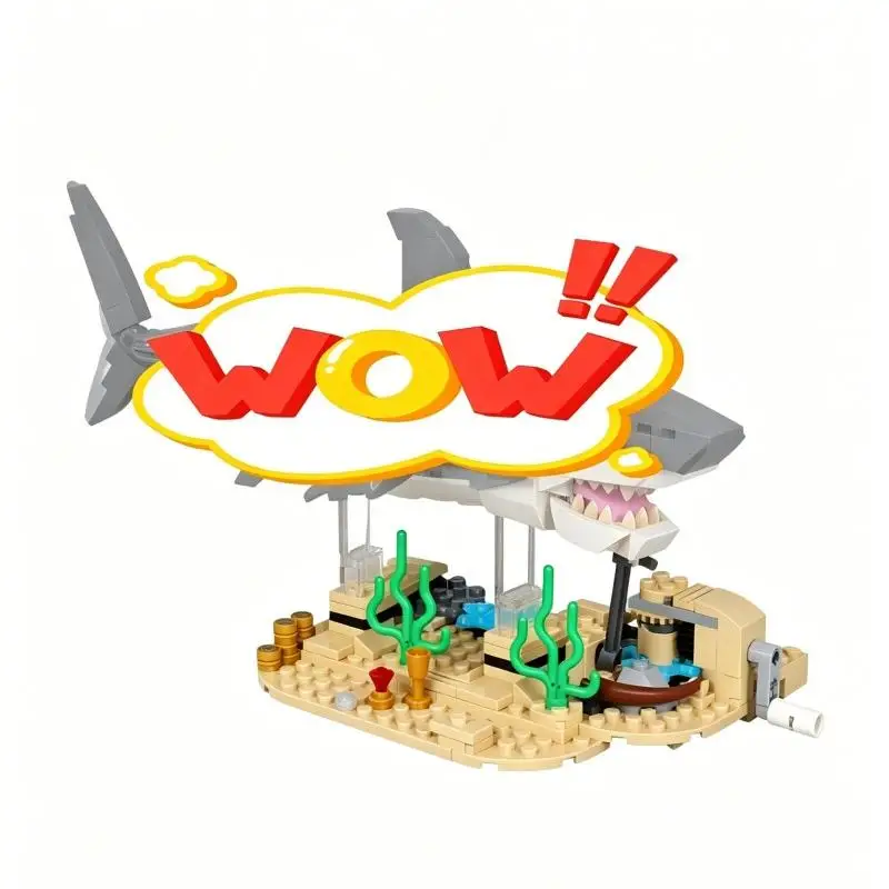 MOC Swimming Fierce Shark Base Building Blocks Custom Support Stand Fit for 31381 Sea Animal Model Decoration Bricks Set
MOC Swimming Fierce Shark Base Building Blocks Custom Support Stand Fit for 31381 Sea Animal Model Decoration Bricks Set