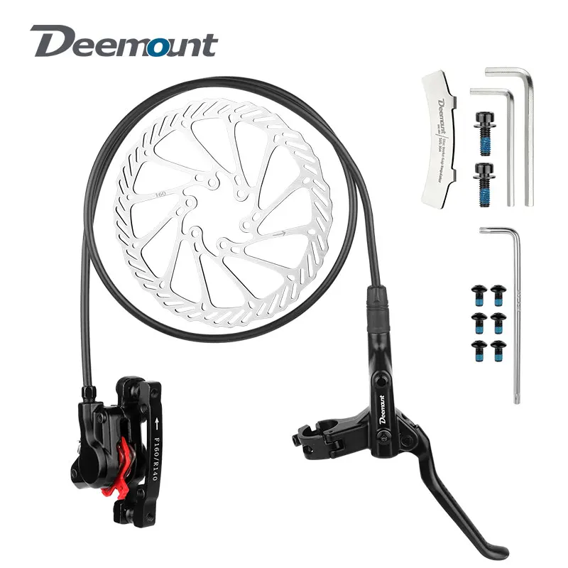 Deemount Mountain Bike Hydraulic Disc Brake L800/R1450mm OD5mm Oil Hose 2 Piston 3 Finger Aluminum Lever F160/140 R180/160 Rotor
Deemount Mountain Bike Hydraulic Disc Brake L800/R1450mm OD5mm Oil Hose 2 Piston 3 Finger Aluminum Lever F160/140 R180/160 Rotor