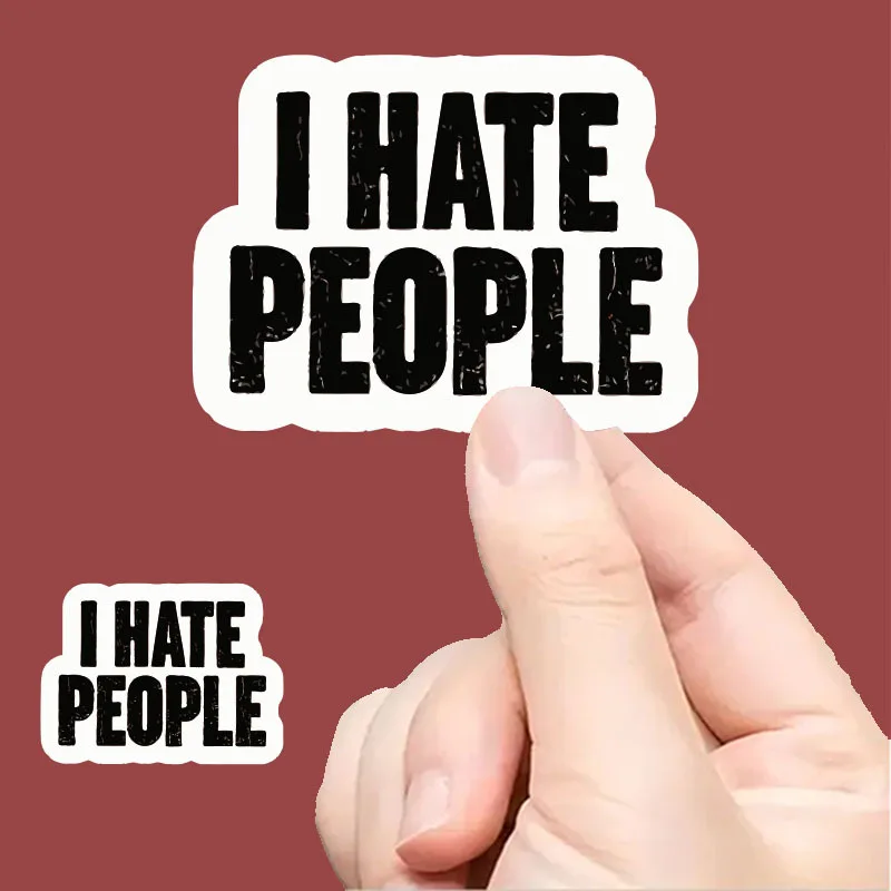 Just Stiers, "I hate introverts who don't fit in" retro vinyl sticker - eye-catching and old-fashioned design, suitable
Just Stiers, "I hate introverts who don't fit in" retro vinyl sticker - eye-catching and old-fashioned design, suitable