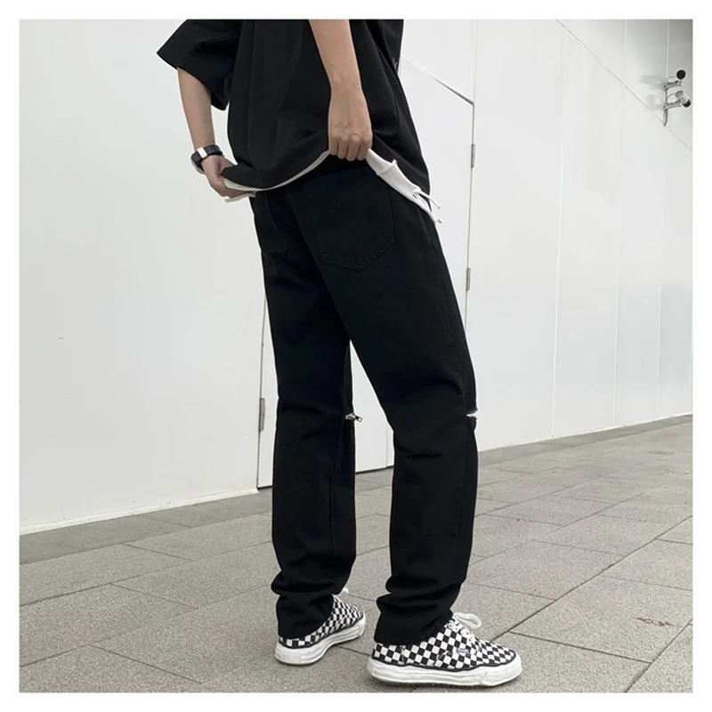 Men's Brand Design Denim Jeans Knee Zipper Design Black Straight Plus Size Patchwork Straight Jeans Stretch Fashion Casual Jeans
Men's Brand Design Denim Jeans Knee Zipper Design Black Straight Plus Size Patchwork Straight Jeans Stretch Fashion Casual Jeans