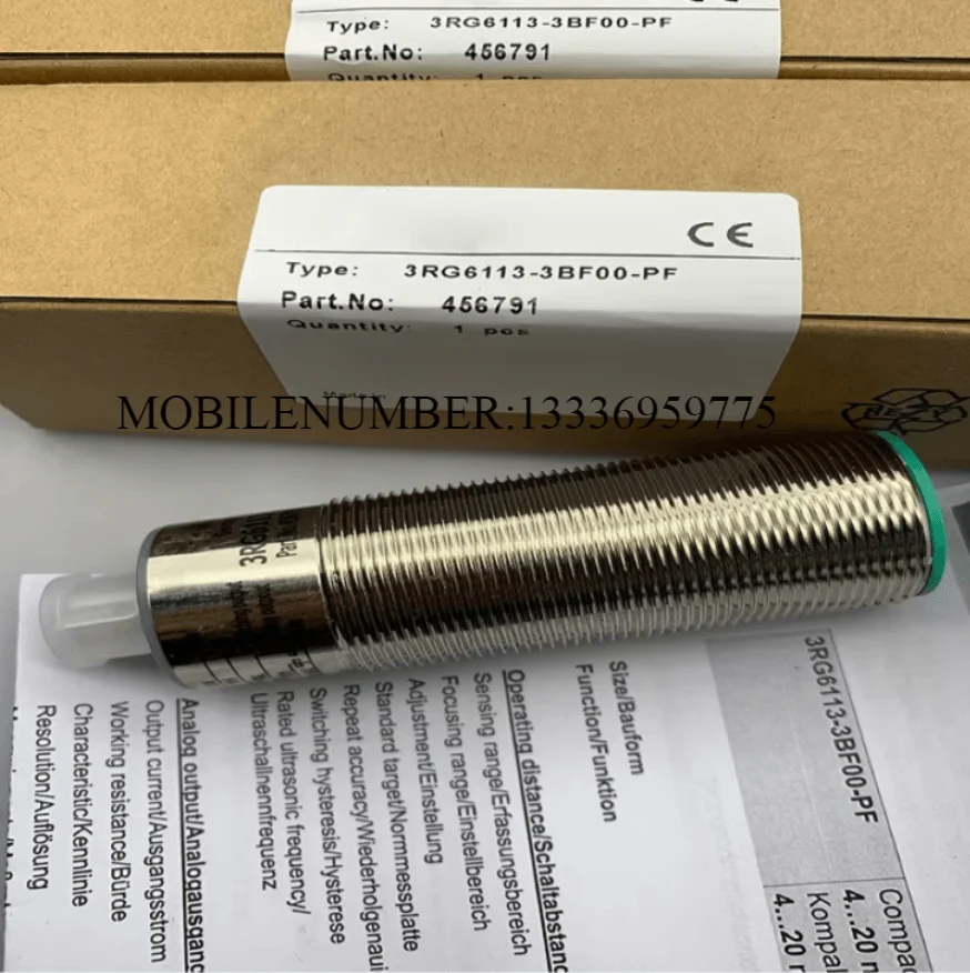 Premium products 3RG6113-3BF00-PF 3RG6113-3BF00 Brand new in stock Brand New Original Ultrasonic Sensor
Premium products 3RG6113-3BF00-PF 3RG6113-3BF00 Brand new in stock Brand New Original Ultrasonic Sensor