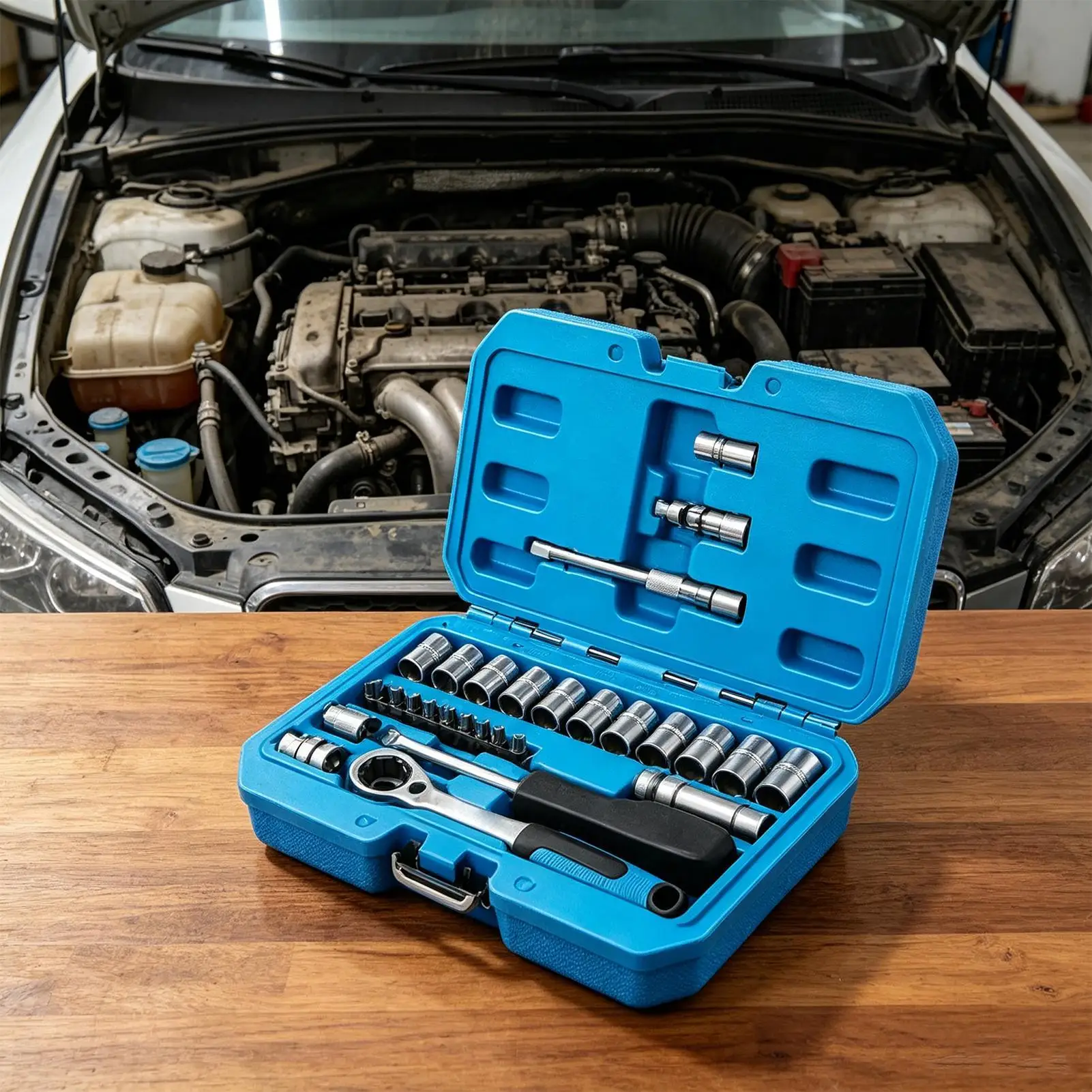 29Pcs Ratchet Wrenches Set Anti-Slip Spanner Drive Socket Automotive Repair Tool Set for Bike Maintenance Electronics
29Pcs Ratchet Wrenches Set Anti-Slip Spanner Drive Socket Automotive Repair Tool Set for Bike Maintenance Electronics