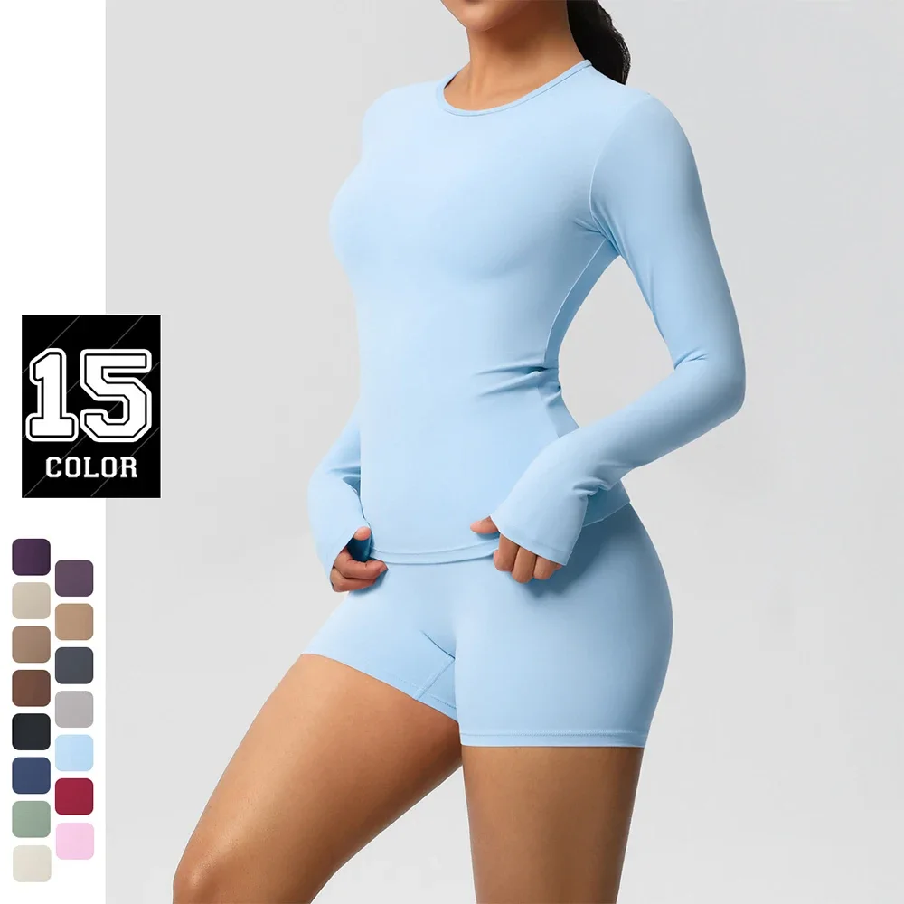 2025 Summer New Solid Color Skin Friendly Brushed Tight Long Yoga Suit Set Sports Running Fitness Suit Two-piece Set for Women
2025 Summer New Solid Color Skin Friendly Brushed Tight Long Yoga Suit Set Sports Running Fitness Suit Two-piece Set for Women