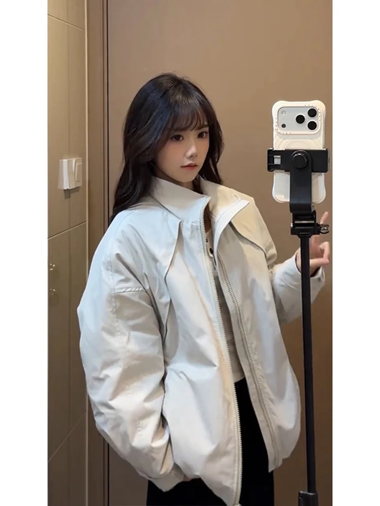 Thiened Cotton Flight Jaet Men's Winter Warm Stand Collar Zipper Closure Color Stand Fit American Casual Sle
Thiened Cotton Flight Jaet Men's Winter Warm Stand Collar Zipper Closure Color Stand Fit American Casual Sle