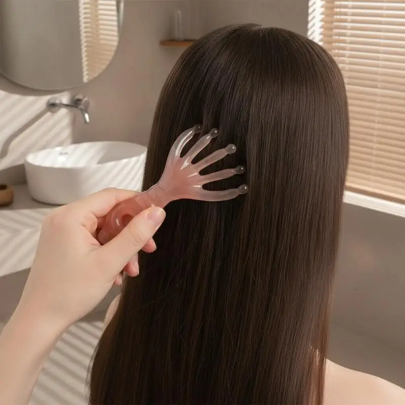 1Pcs Resin Five Claw Scalp Massage Comb Smooth Round Nodes Ergonomic Handle For Head Relaxation Full Body Massage Daily Use
1Pcs Resin Five Claw Scalp Massage Comb Smooth Round Nodes Ergonomic Handle For Head Relaxation Full Body Massage Daily Use