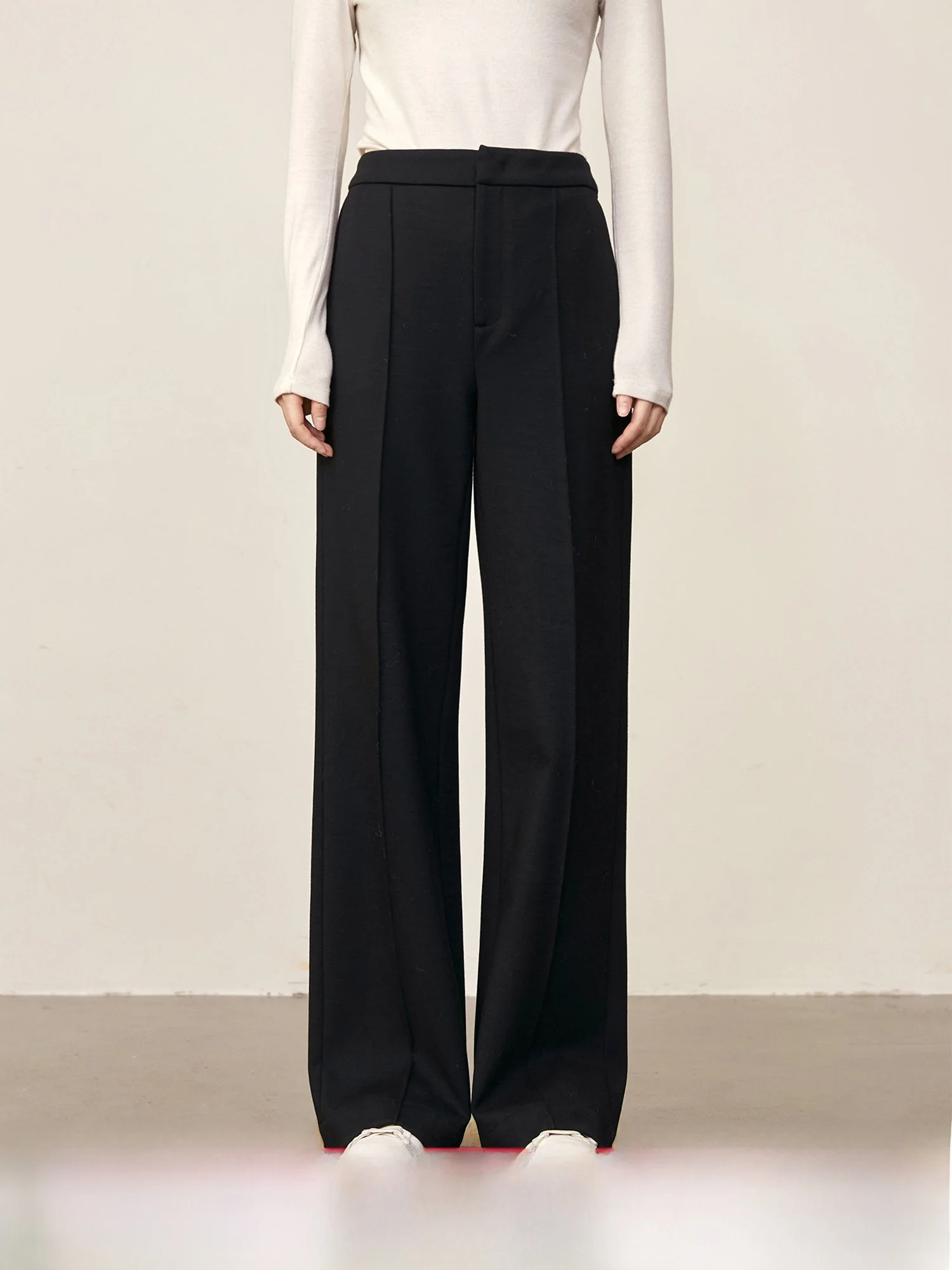 U-Shape Quality Woolen Straight Leg Suit Pants for Women Commuter Casual Trousers Natural Waist Elastic Hem Polyester Blend
U-Shape Quality Woolen Straight Leg Suit Pants for Women Commuter Casual Trousers Natural Waist Elastic Hem Polyester Blend