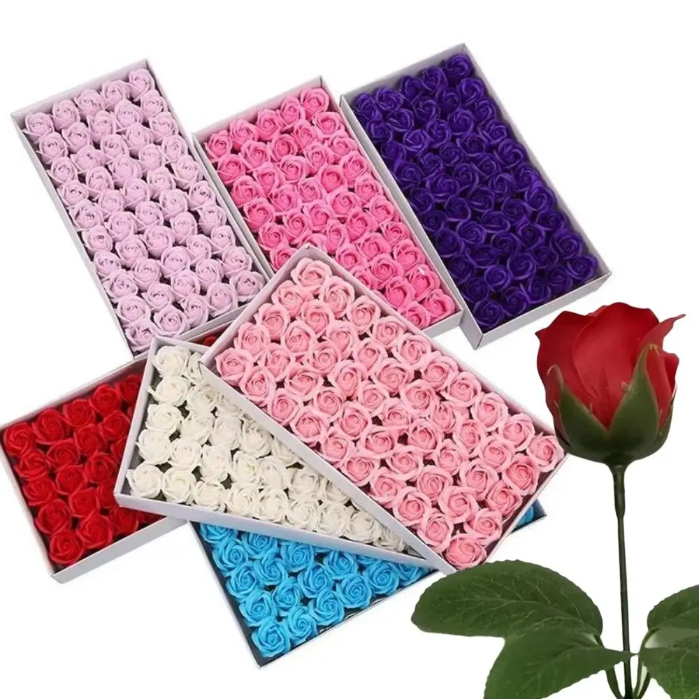 50Pcs Romantic Handmade Soap Rose Flower Wreath Making Three Layer Rose Foam Rose Realistic Floral DIY Flower Head Wedding Decor
50Pcs Romantic Handmade Soap Rose Flower Wreath Making Three Layer Rose Foam Rose Realistic Floral DIY Flower Head Wedding Decor