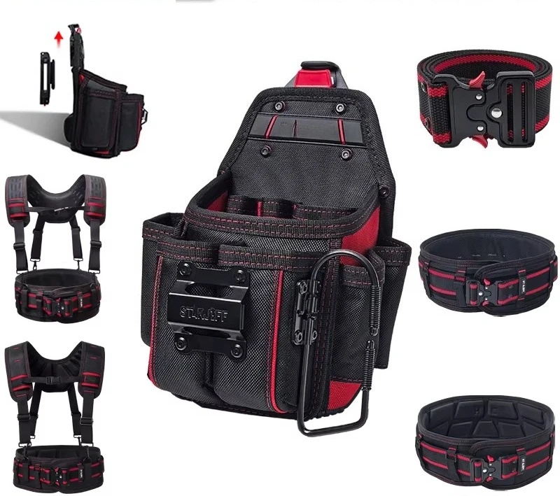 Tool bag, electrician bag set, double shoulder strap, belt, waist bag, weak current portable
Tool bag, electrician bag set, double shoulder strap, belt, waist bag, weak current portable