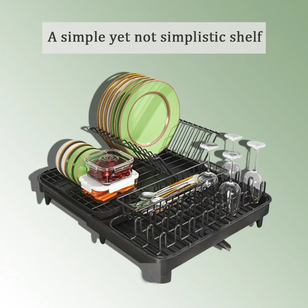 Kitchen cutlery rack - single-layer storage, plate and cup drying station | rust proof drainage rack, simple yet not simple
Kitchen cutlery rack - single-layer storage, plate and cup drying station | rust proof drainage rack, simple yet not simple