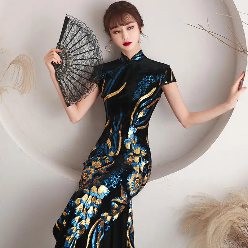 Ele Long Gown Women's Performance Wear Slimming Sle High Slit Floral Pattern ort Sve Vintage Inspired
Ele Long Gown Women's Performance Wear Slimming Sle High Slit Floral Pattern ort Sve Vintage Inspired