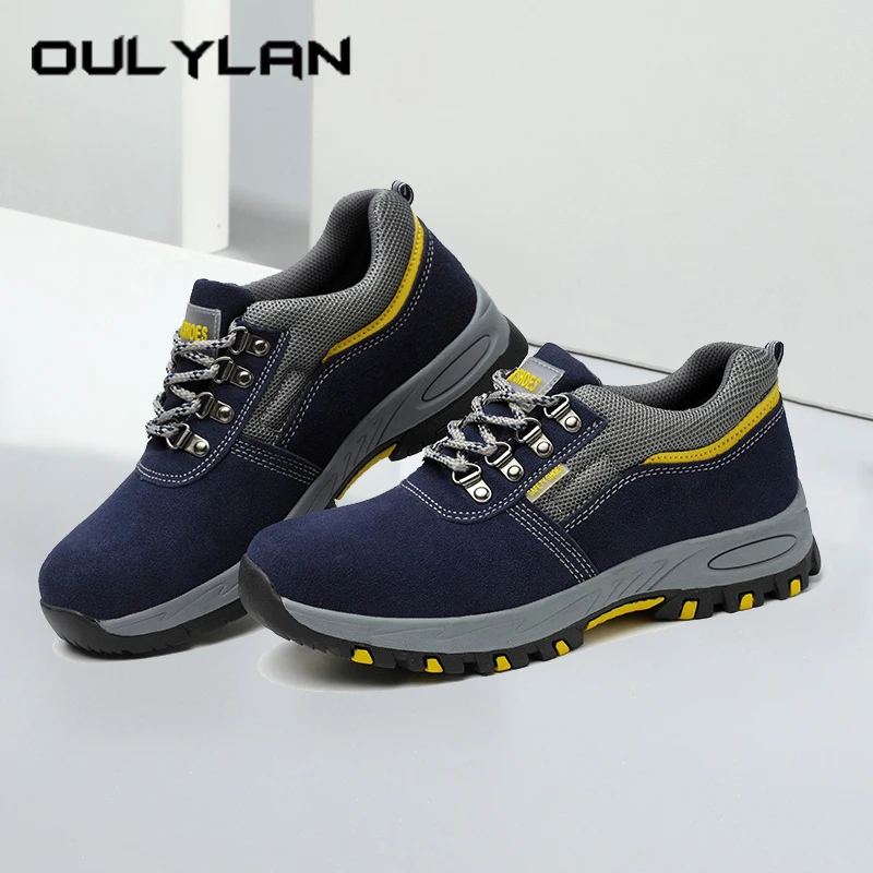 Oulylan Anti Puncture Lace Up Safety Shoes Male Smashing-Proof Work Boots Non Slip Steel Toe Sneakers Fashion Cowhide Footwear
Oulylan Anti Puncture Lace Up Safety Shoes Male Smashing-Proof Work Boots Non Slip Steel Toe Sneakers Fashion Cowhide Footwear