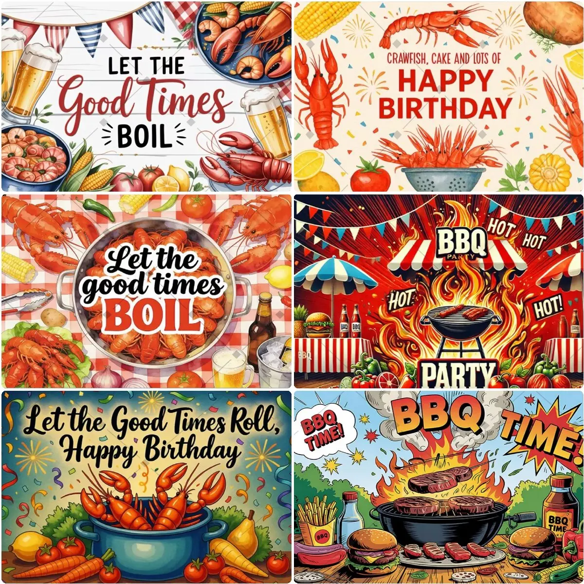 Summer BBQ Crayfish Barbecue Party t Decoration Backdrop Beach Picnic Family Birthday Party Decoration Studio Photo Banner
Summer BBQ Crayfish Barbecue Party t Decoration Backdrop Beach Picnic Family Birthday Party Decoration Studio Photo Banner