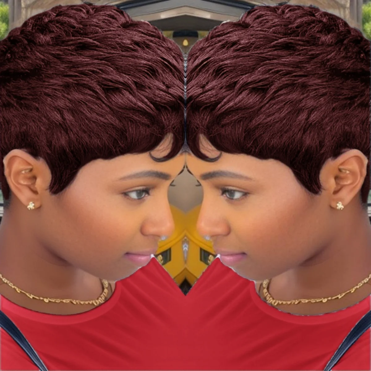 Short Pixie Cut Straight Brazilian Human Hair Full Machine Made Wigs for Women
Short Pixie Cut Straight Brazilian Human Hair Full Machine Made Wigs for Women