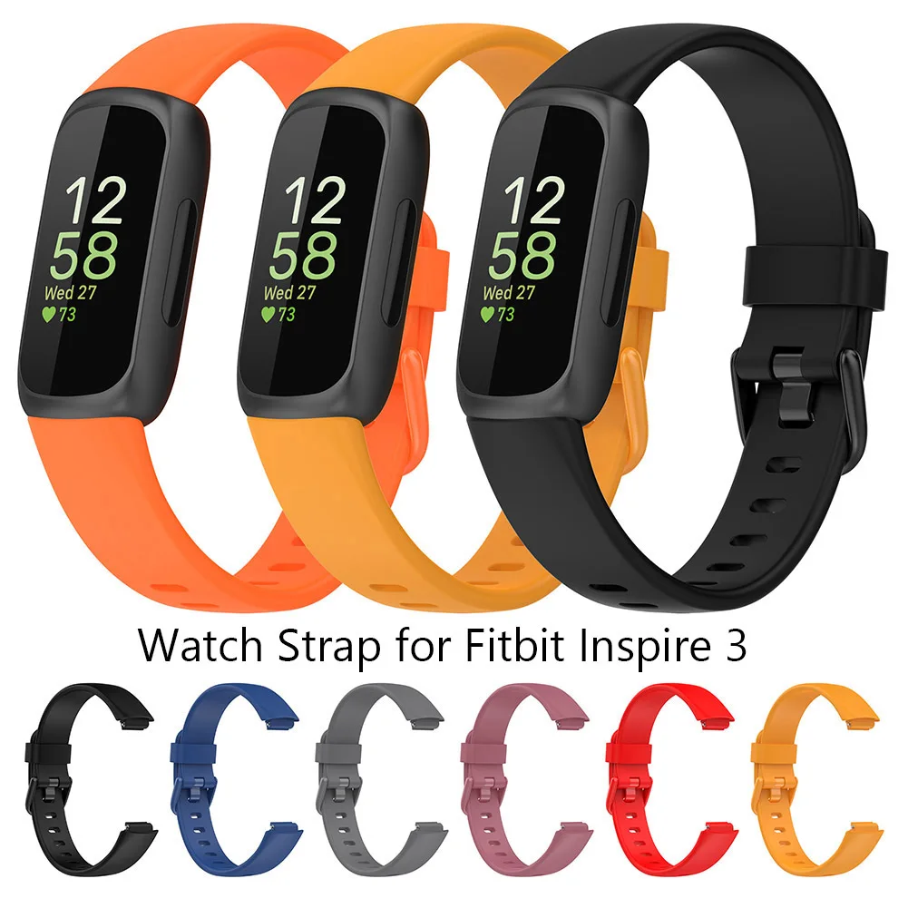 Soft Silicone Watch Band Replacement Waterproof Wrist Strap for Fitbit Inspire 3
Soft Silicone Watch Band Replacement Waterproof Wrist Strap for Fitbit Inspire 3
