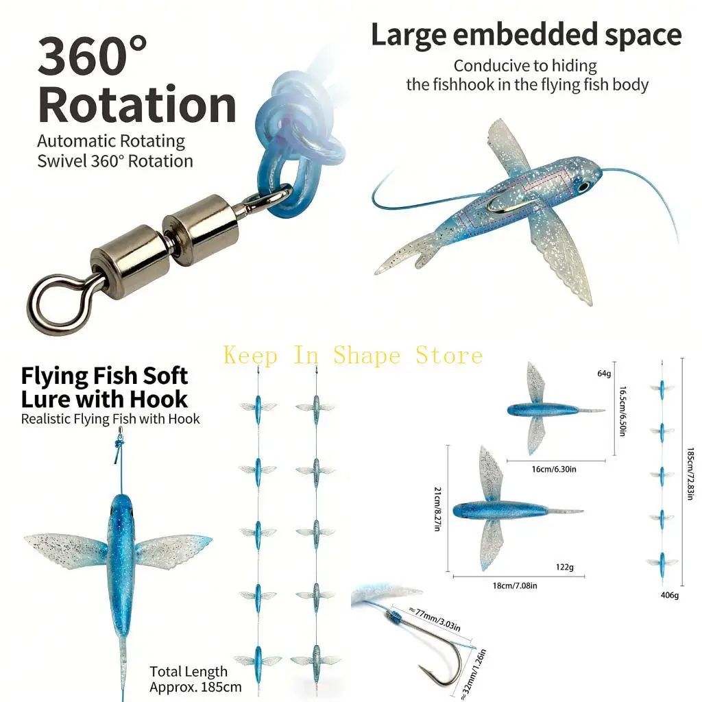 U1JC Fishing Lures Hook Large Internal Space For Hook Concealment Automatic Rotation
U1JC Fishing Lures Hook Large Internal Space For Hook Concealment Automatic Rotation